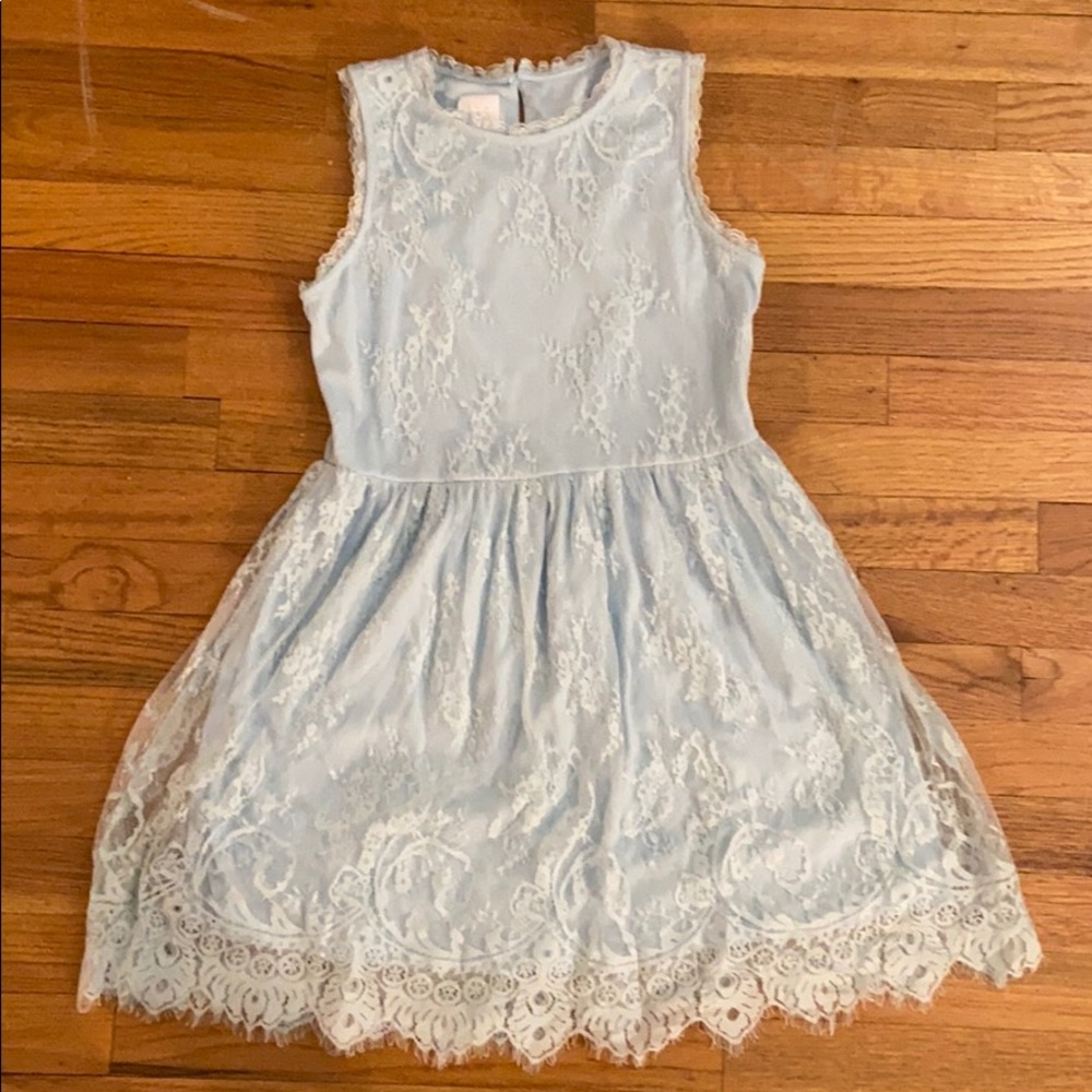 Baby Blue Lace Dress